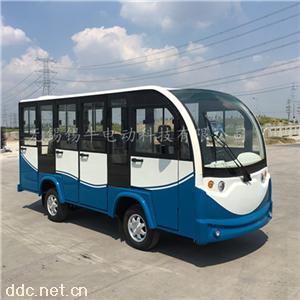  无锡11座全封闭电动看房车观光车